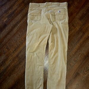 Carhartt Relaxed Fit Pants Hickory Tan Khaki Men 42x34 Some Work Ware Nicaragua